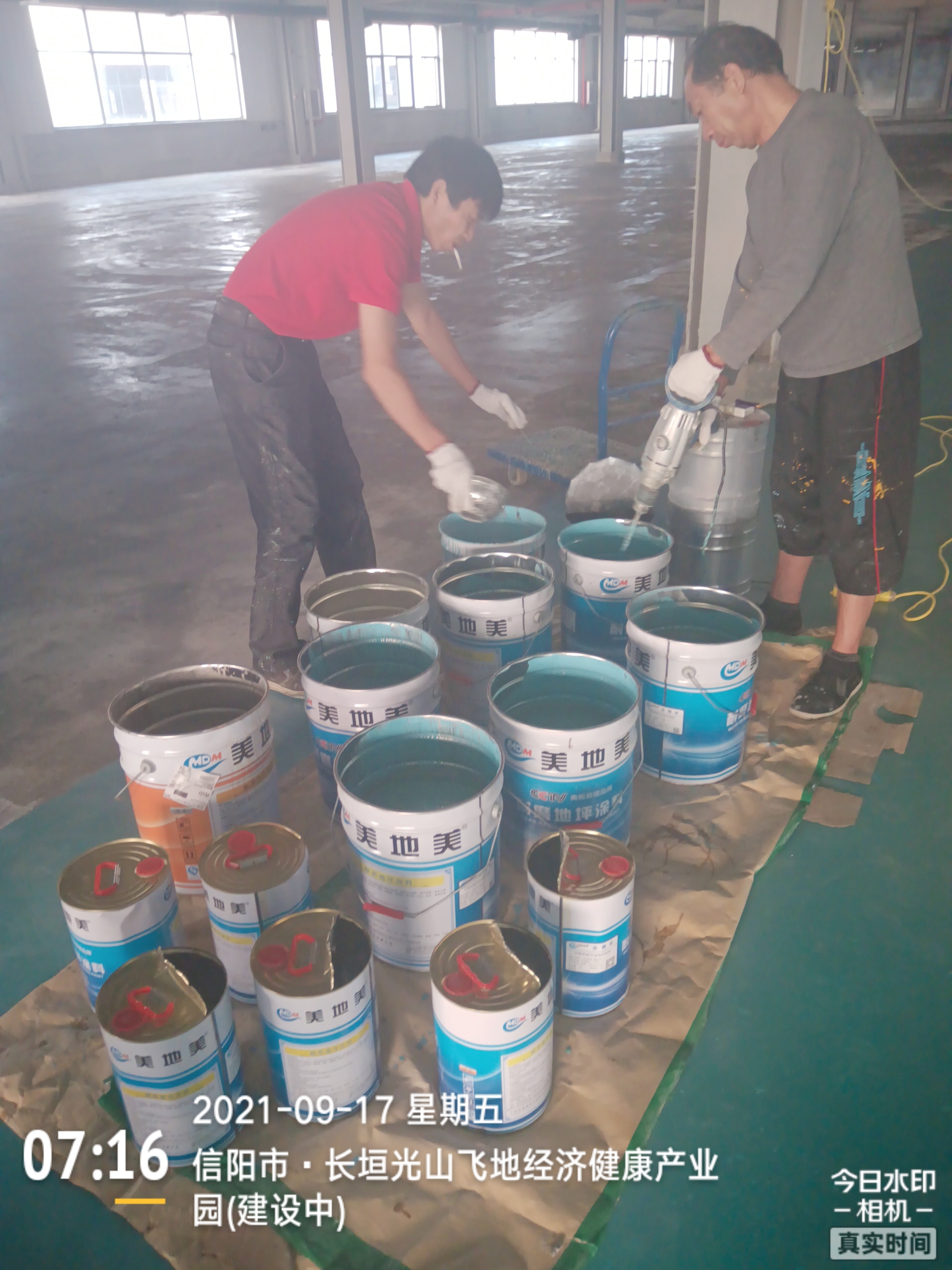 武汉环氧地坪漆施工瓷砖地面的方案